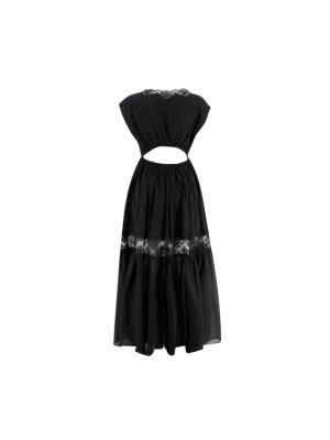 Sukienka midi bez rękawów bawełniana Ermanno Scervino czarna