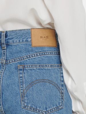 Bootcut džínsy s vysokým pásom Blazã© Milano modrá