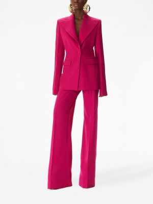 Costume taille haute en laine Nina Ricci rose