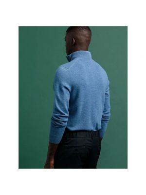 Camisa de lana de tela jersey Gant azul