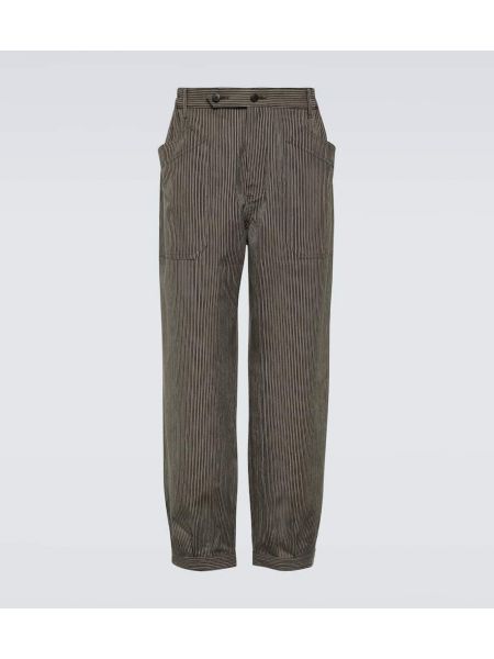 Pantalones de lana de lino bootcut Visvim negro