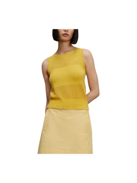 Jersey de algodón de tela jersey Aspesi amarillo