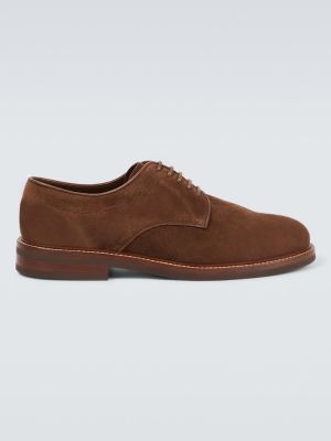 Zapatos derby de ante Brunello Cucinelli marrón