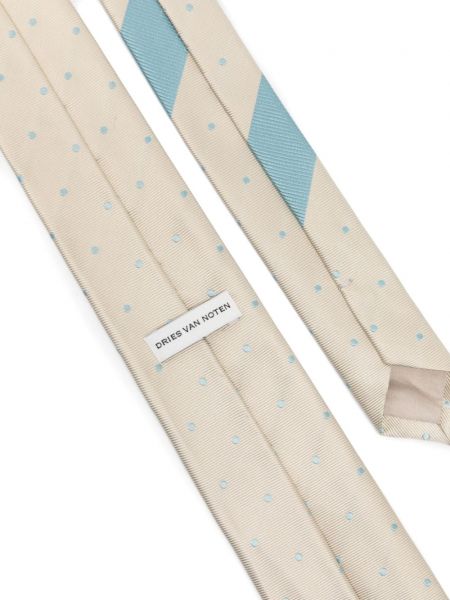 Puntíkatá hedvábná kravata Dries Van Noten
