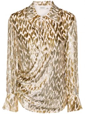 Bluse mit print mit leopardenmuster Simkhai