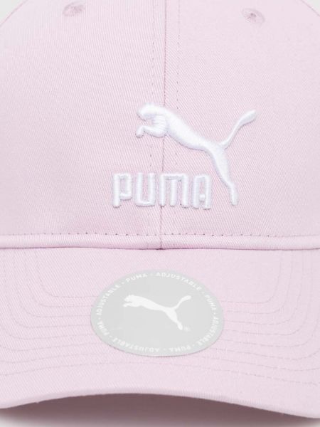 Kšiltovka s aplikacemi Puma fialová