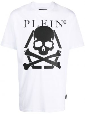 Trykt t-skjorte Philipp Plein hvit