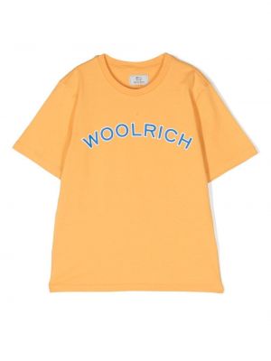 T-shirt för tjejer Woolrich Kids gul