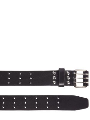 Ceinture en cuir Ann Demeulemeester noir