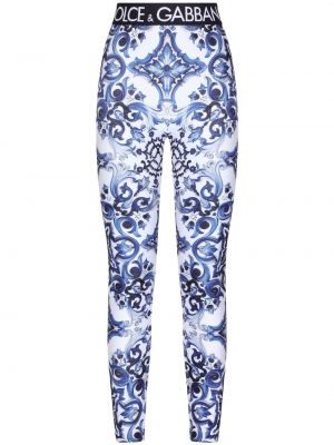 Jersey leggings nyomtatás Dolce & Gabbana