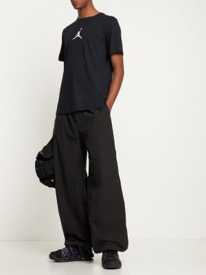 Pamut póló Nike fekete
