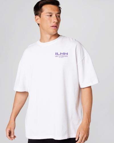 T-shirt à motif mélangé Ilhh blanc