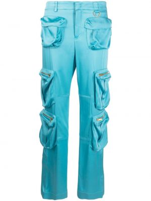Pantalon cargo avec poches Blumarine bleu