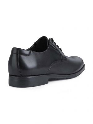 Pantofi din piele cu croială lejeră Geox negru