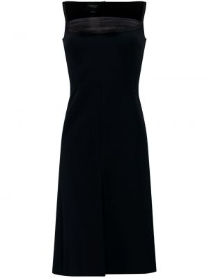 Sukienka wieczorowa tiulowa z krepy Giambattista Valli czarna