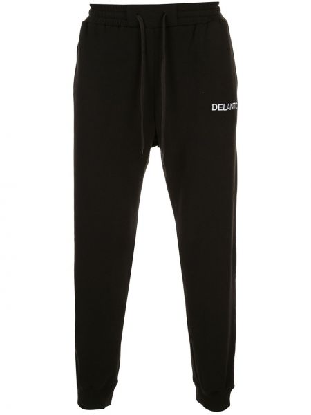 Pantalon de joggings brodé Delantic noir