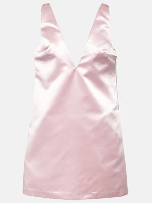 Сатенена рокля Staud розово
