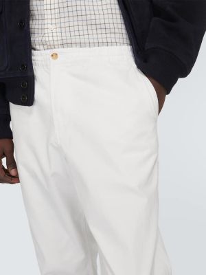 Pamut nadrág Polo Ralph Lauren fehér