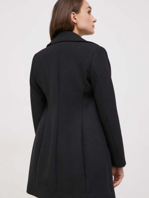 Gyapjú kabát Sisley fekete