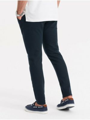 Pantaloni Ombre Clothing albastru