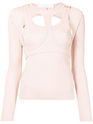 Top din bumbac Dion Lee roz