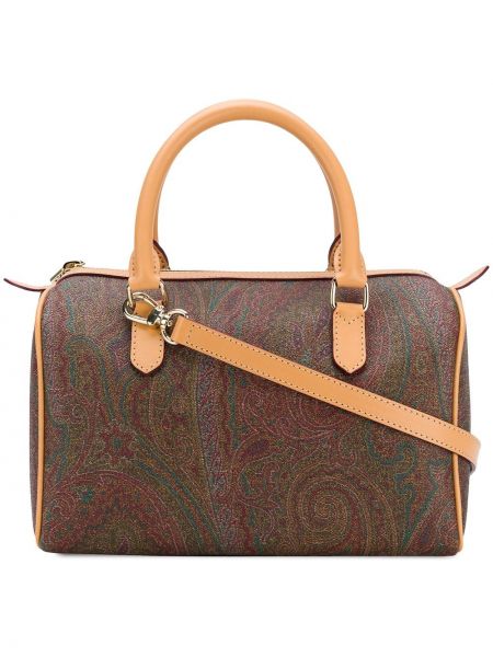 Nakupovalna torba s potiskom s paisley potiskom Etro rjava
