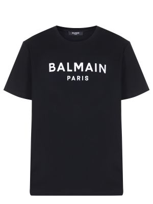 Черная футболка Balmain