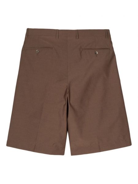 Shorts mit plisseefalten Lardini braun