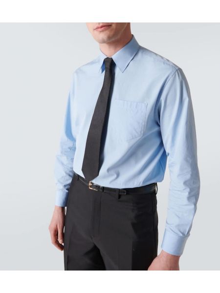 Žakárová hedvábná kravata Gucci černá