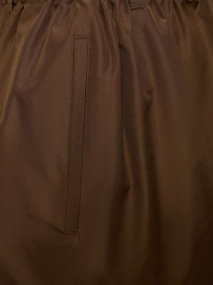 Voľné hodvábne nohavice Lemaire čierna
