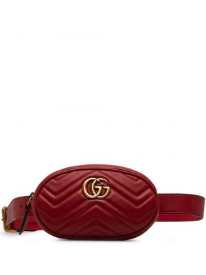 Pásek Gucci Pre-owned červený