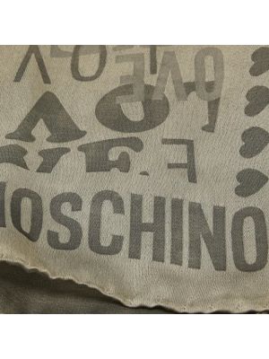 Bufanda de seda Moschino Pre-owned beige
