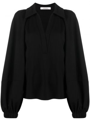 Блуза с v-образно деколте Dorothee Schumacher черно