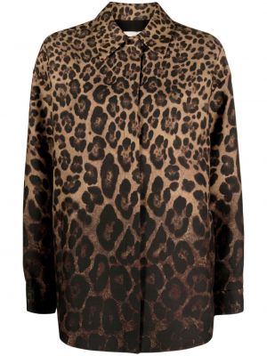Leopardí košile s potiskem Valentino Garavani