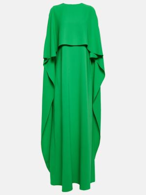Svilena haljina Oscar De La Renta zelena