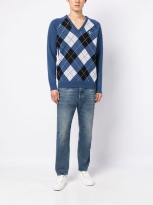 Pull brodé Fred Perry