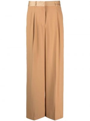 Pantalon large plissé Dkny marron