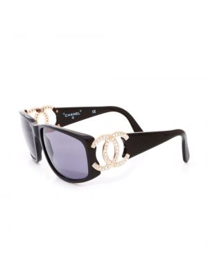Sonnenbrille Chanel Pre-owned schwarz