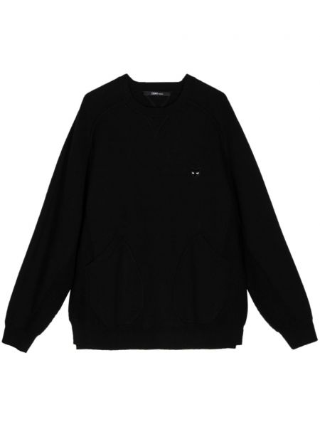 Sweat-shirt long en coton Zzero By Songzio noir