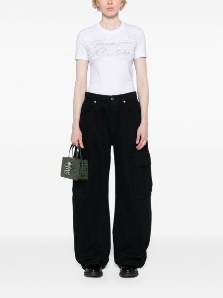 T-shirt aus baumwoll Versace Jeans Couture weiß