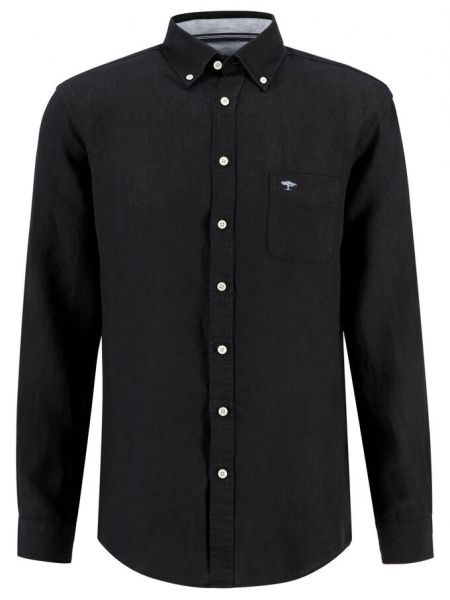Льняная рубашка с длинным рукавом Fynch-hatton® черная