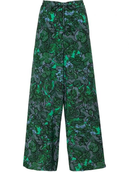 Kalhoty s potiskem Pierre-louis Mascia zelené