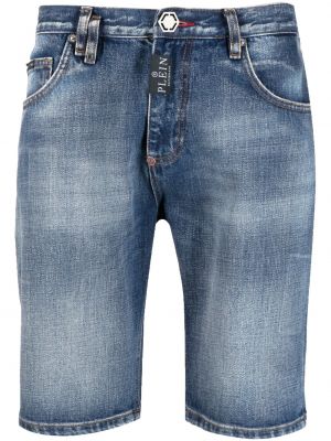 Shorts en jean Philipp Plein bleu