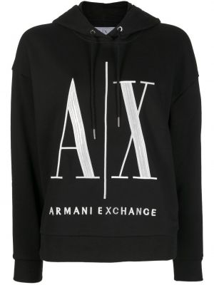 Kapučdžemperis ar izšuvumiem Armani Exchange