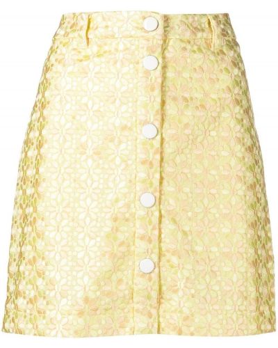 Mini suknja Staud žuta