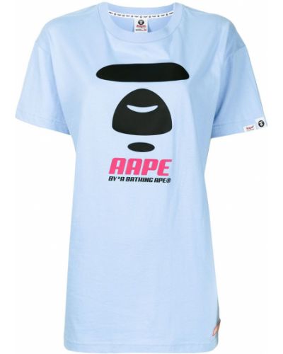 Camiseta con estampado Aape By *a Bathing Ape® azul