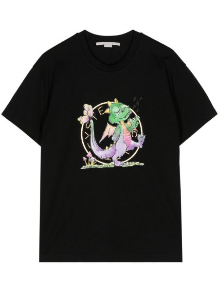 T-krekls ar apdruku Stella Mccartney melns