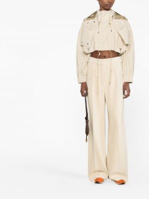 Spodnie relaxed fit Jacquemus beżowe