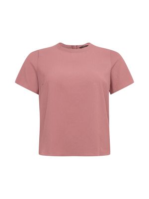 Marškinėliai Vero Moda Curve rožinė