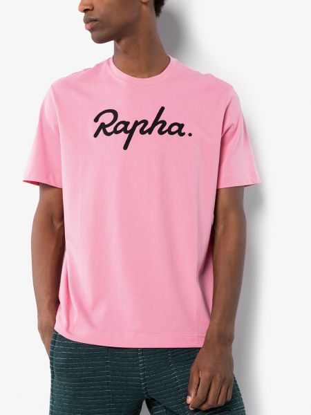 Camiseta con estampado Rapha rosa